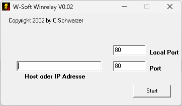 Screenshot: Winrelay